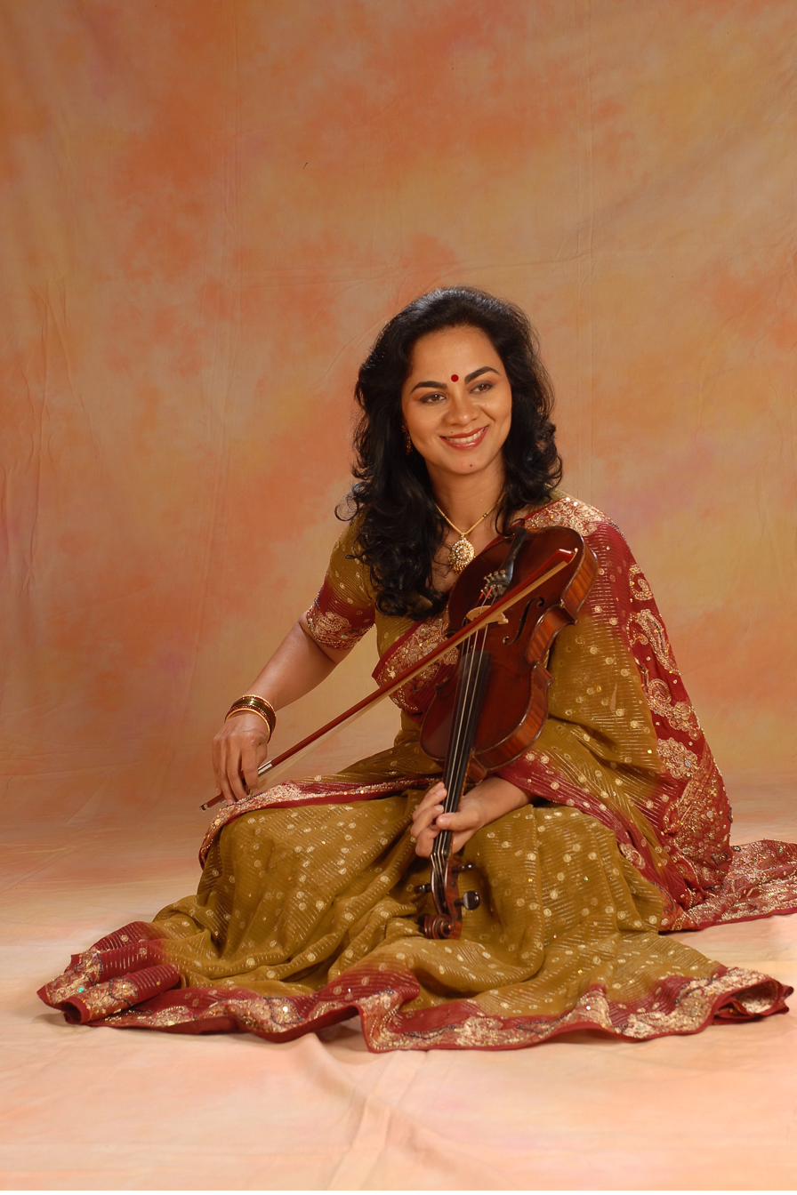 Dr. Sangeeta Shankar performing on violin